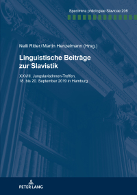 صورة الغلاف: Linguistische Beitraege zur Slavistik 1st edition 9783631855706