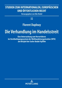 Cover image: Die Verhandlung im Handelsstreit 1st edition 9783631853528