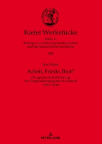 Cover image: Arbeit, Friede, Brot? 1st edition 9783631863718