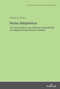 Cover image: Textus Babylonicus 1st edition 9783631866689