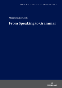 Imagen de portada: From Speaking to Grammar 1st edition 9783631861608