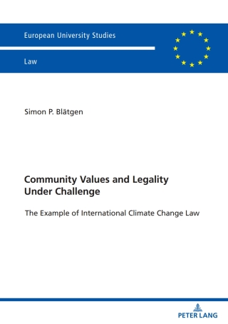 Cover image: Community Values and Legality under Challenge 1st edition 9783631852354