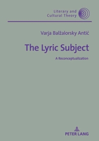 Cover image: The Lyric Subject 1st edition 9783631833636