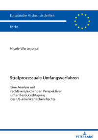 Imagen de portada: Strafprozessuale Umfangsverfahren 1st edition 9783631856918