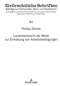 Cover image: Lauterkeitsrecht als Mittel zur Einhaltung von Arbeitsbedingungen 1st edition 9783631873335