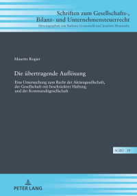 Cover image: Die uebertragende Aufloesung 1st edition 9783631864180