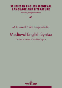 Imagen de portada: Medieval English Syntax 1st edition 9783631868959