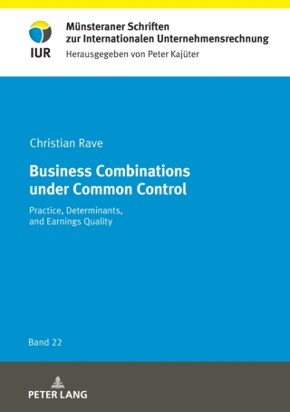 Cover image: Business Combinations under Common Control 1st edition 9783631877456