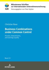 Imagen de portada: Business Combinations under Common Control 1st edition 9783631877456