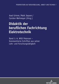 Imagen de portada: Didaktik der beruflichen Fachrichtung Elektrotechnik 1st edition 9783631877968