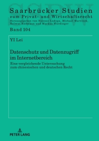 Imagen de portada: Datenschutz und Datenzugriff im Internetbereich 1st edition 9783631878385