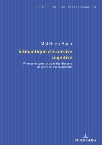 Cover image: Sémantique discursive cognitive 1st edition 9783631847725