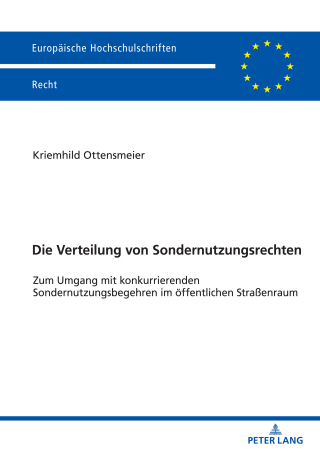 Cover image: Die Verteilung von Sondernutzungsrechten 1st edition 9783631877692