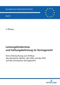 Cover image: Leistungshindernisse und Haftungsbefreiung im Vertragsrecht 1st edition 9783631881729