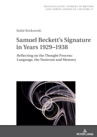 Cover image: Samuel Beckett's Signature in Years 1929–1938 1st edition 9783631884843