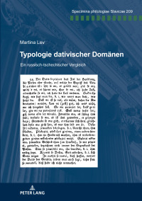صورة الغلاف: Typologie dativischer Domaenen 1st edition 9783631887417