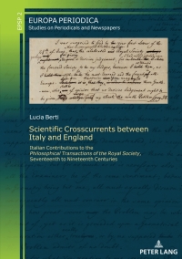 Imagen de portada: Scientific Crosscurrents between Italy and England 1st edition 9783631888094