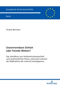 Imagen de portada: Unzertrennbare Einheit oder fremde Welten? 1st edition 9783631876008