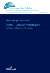 Imagen de portada: Drones – Future of Aviation Law? 1st edition 9783631895276