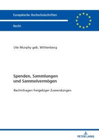 Imagen de portada: Spenden, Sammlungen und Sammelvermoegen 1st edition 9783631893906