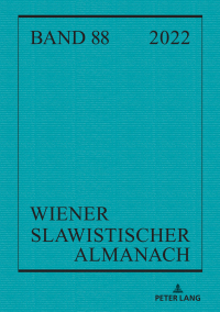 Cover image: Wiener Slawistischer Almanach Band 88/2022 1st edition 9783631894798