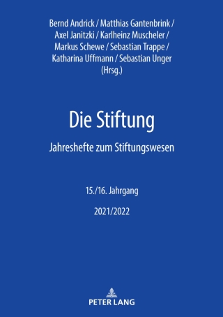 Cover image: Die Stiftung 1st edition 9783631896730