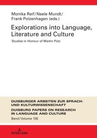 Cover image: Explorations into Language, Literature and Culture 1st edition 9783631858004