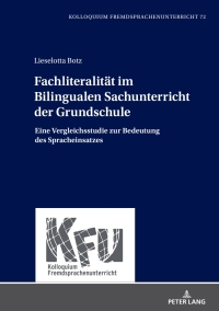 Cover image: Fachliteralitaet im Bilingualen Sachunterricht der Grundschule 1st edition 9783631898543