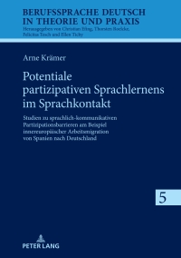 Cover image: Potentiale partizipativen Sprachlernens im Sprachkontakt 1st edition 9783631898758