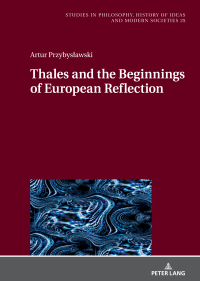 Titelbild: Thales and the Beginnings of European Reflection 1st edition 9783631882405