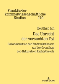 Imagen de portada: Das Unrecht der versuchten Tat 1st edition 9783631860779