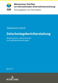 Cover image: Zwischenlageberichterstattung 1st edition 9783631898376