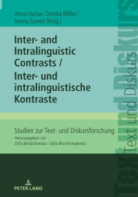 صورة الغلاف: Inter- and Intralinguistic Contrasts / Inter- und intralinguistische Kontraste 1st edition 9783631880746