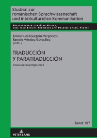 صورة الغلاف: Traducción y paratraducción 1st edition 9783631841747