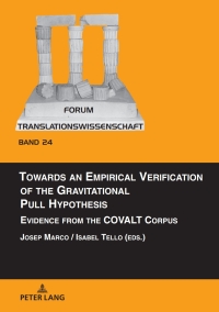 Imagen de portada: Towards an Empirical Verification of the Gravitational Pull Hypothesis 1st edition 9783631903186