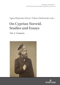 Omslagafbeelding: On Cyprian Norwid. Studies and Essays 1st edition 9783631905111