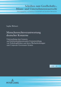 Cover image: Menschenrechtsverantwortung deutscher Konzerne 1st edition 9783631907856