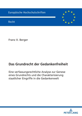 Cover image: Das Grundrecht der Gedankenfreiheit 1st edition 9783631908594