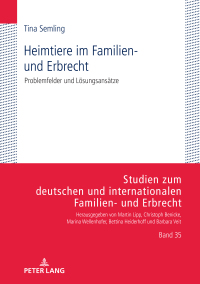 Titelbild: Heimtiere im Familien- und Erbrecht 1st edition 9783631911006