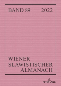 Cover image: Wiener Slawistischer Almanach Band 89/2022 1st edition 9783631910788