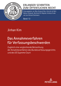 Imagen de portada: Das Annahmeverfahren fuer Verfassungsbeschwerden 1st edition 9783631911617