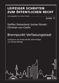 Immagine di copertina: Brennpunkt Verfassungsstaat 1st edition 9783631912010