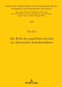 Titelbild: Die Rolle des staatlichen Gerichts im chinesischen Schiedsverfahren 1st edition 9783631902066