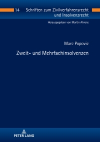 Cover image: Zweit- und Mehrfachinsolvenzen 1st edition 9783631915134