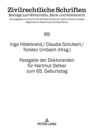 Imagen de portada: Festgabe der Doktoranden fuer Hartmut Oetker zum 65. Geburtstag 1st edition 9783631919736