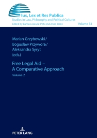 صورة الغلاف: Free Legal Aid – A Comparative Approach 1st edition 9783631905333