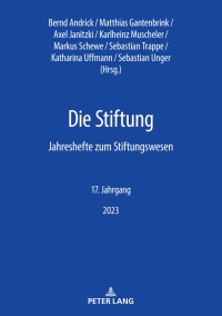 Immagine di copertina: Die Stiftung 1st edition 9783631922231