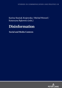 Titelbild: Disinformation 1st edition 9783631918159