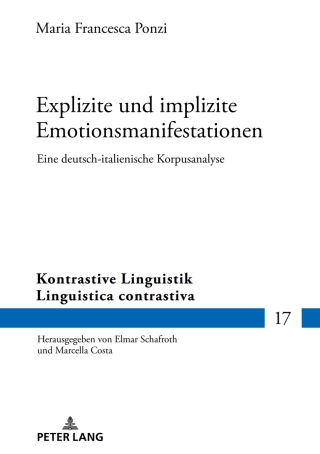 Cover image: Explizite und implizite Emotionsmanifestationen 1st edition 9783631931912