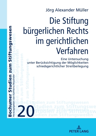 Cover image: Die Stiftung buergerlichen Rechts im gerichtlichen Verfahren 1st edition 9783631932803